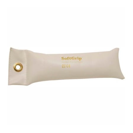 Fabrication Enterprises CanDo SoftGrip Hand Weight, 4 lb., Silver 10-0356-1